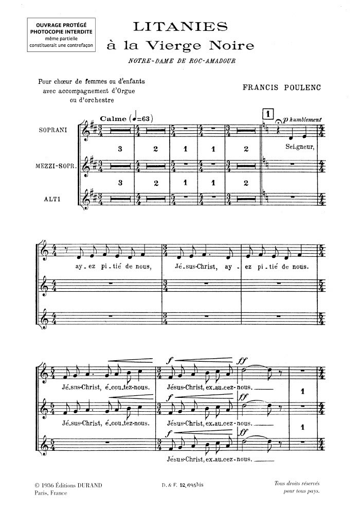 Litanies A La Vierge Noire